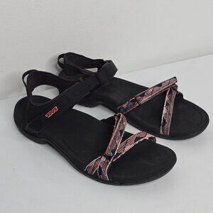 Teva Hiking Sandals Womens 11 Verra Black Athletic Trail Water Adjustable Shoes